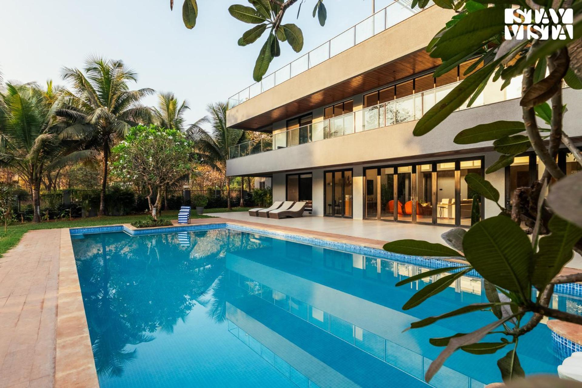 Reflection House By Stayvista With Pool, Terrace Bar, Indoor Games & Exquisite Interiors In A Nutshell آليباغ المظهر الخارجي الصورة