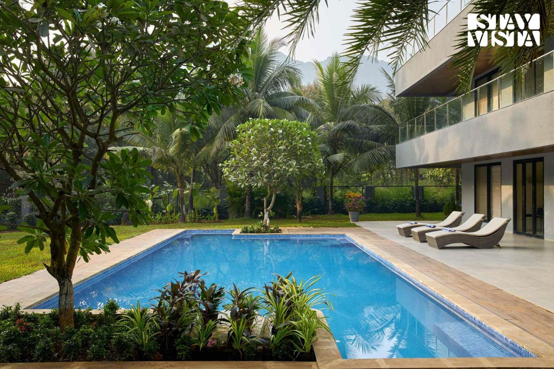 Reflection House By Stayvista With Pool, Terrace Bar, Indoor Games & Exquisite Interiors In A Nutshell آليباغ المظهر الخارجي الصورة